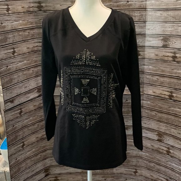 Susan Graver Tops - 🌸SUSAN GRAVER Artisan Long Sleeve T-Shirt